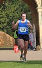 Michael Morris (Morpeth Harriers) wins the Run Northumberland Half Marathon.